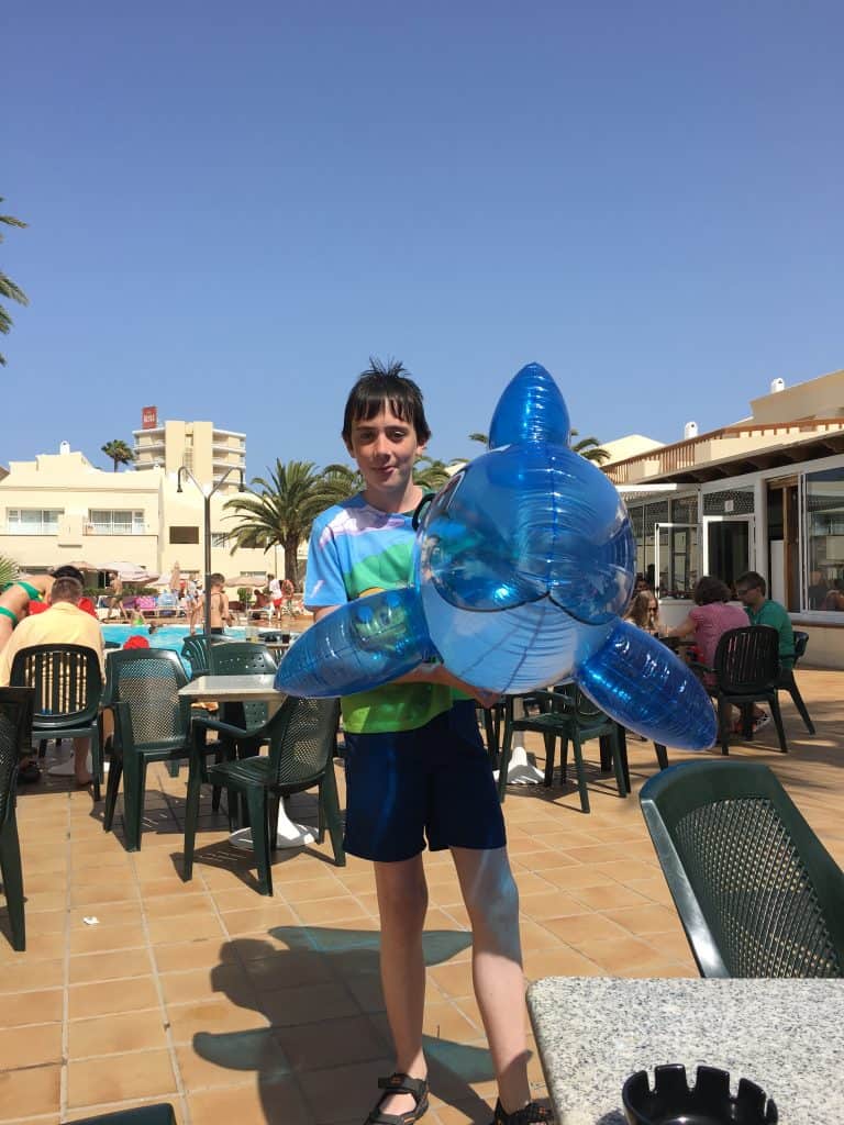 Whoops the dolphin with my son